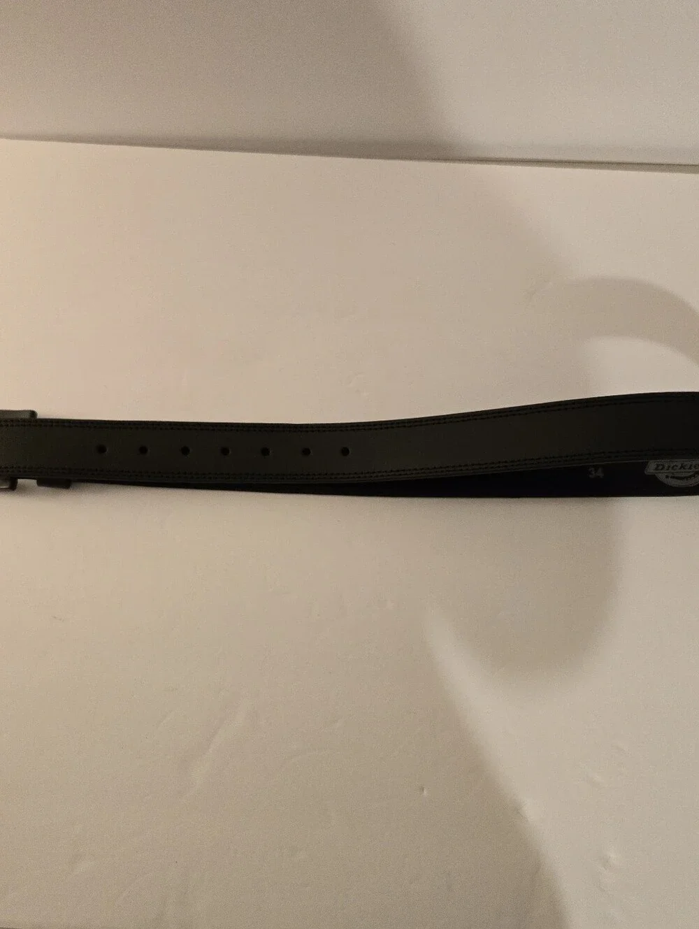 Dickies Mens Black Leather Belt 1.5